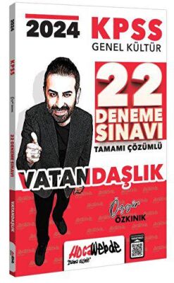 HocaWebde Yayınları KPSS GK Vatandaşlık Tamamı Çözümlü 22 Deneme Sınavı - 1