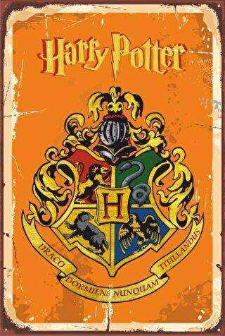 Hogwarts Retro Vintage Ahşap Poster