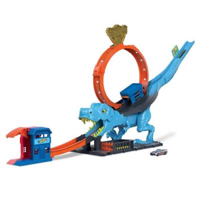 Hot Wheels City T-Rex Loop Ve Akrobasi Oyun Seti Hkx42 - 2