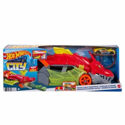 Hot Wheels Fırlatıcı ve Taşıyıcı Ejderha GTK42 - 6