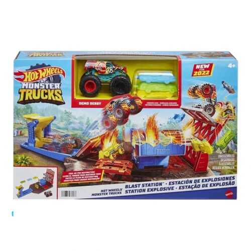 Hot Wheels Monster Trucks Patlama İstasyonu Oyun Seti HFB12 - 1