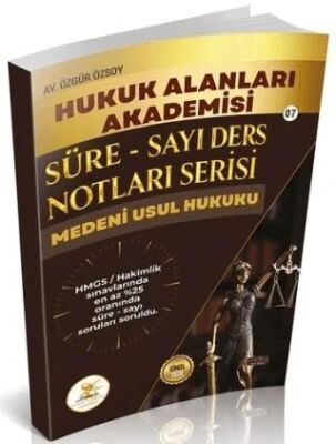 HUKAL 2026 HMGS Hakimlik Medeni Hukuk Süre-Sayı Ders Notları - 1