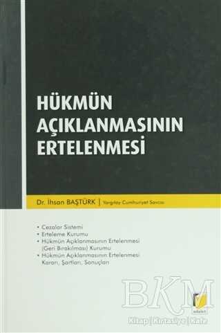 Hükmün Açıklanmasının Ertelenmesi - Adalet Yayınevi
