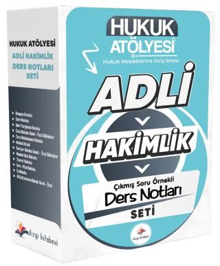 Hukuk Atölyesi Adli Hakimlik Ders Notları Seti - 1