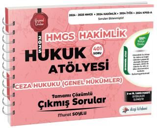 Hukuk Atölyesi HMGS Hakimlik Ceza Hukuku Genel Hükümler Çıkmış Sorular Çözümlü - 1