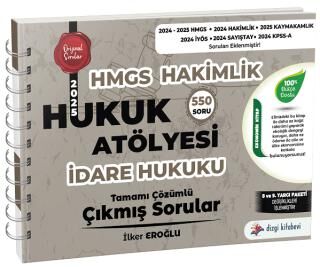 Hukuk Atölyesi HMGS Hakimlik İdare Hukuku Çıkmış Sorular Çözümlü - 1