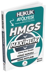 Hukuk Atölyesi HMGS Hakimlik Vergi Hukuku Ders Notları - Dizgi Kitap
