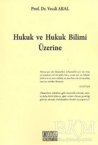 Hukuk ve Hukuk Bilimi Üzerine - On İki Levha Yayınları