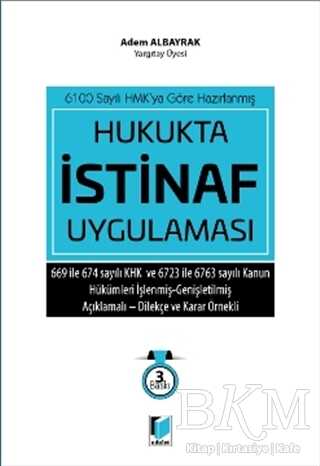 Hukukta İstinaf Uygulaması - Adalet Yayınevi