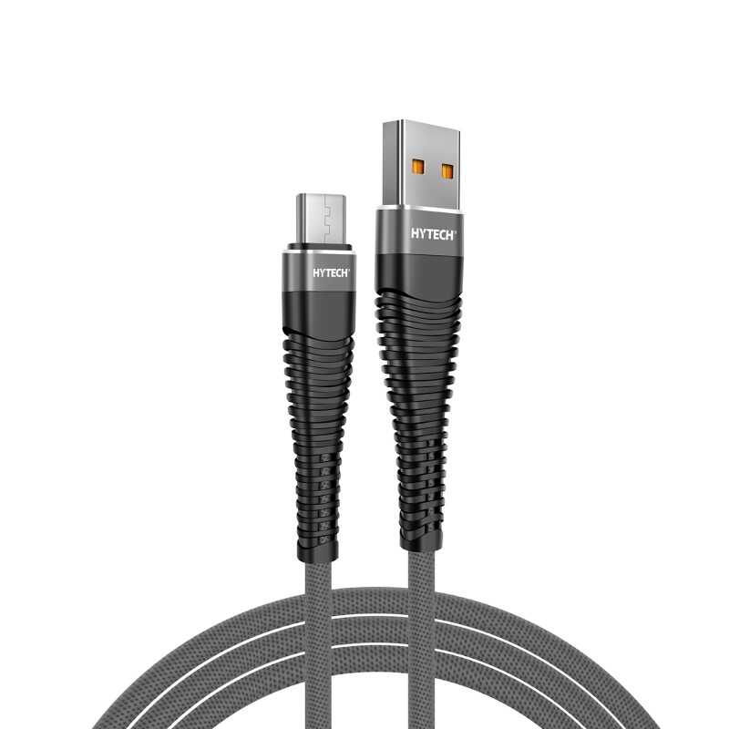 Hytech HY-X225 3A Micro Usb 1m Gri Data + Sarj Kablosu - 2