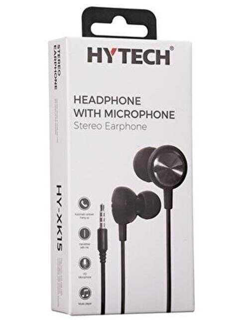 Hytech HY-XK15 Mobil Telefon Uyumlu Kulak içi Siyah Mikrofonlu Kulaklık