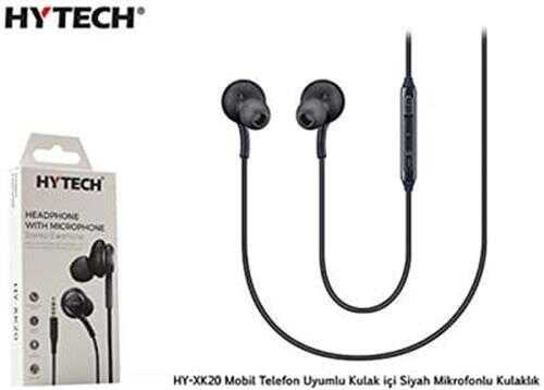 Hytech HY-XK20 Mobil Telefon Uyumlu Kulak içi Siyah Mikrofonlu Kulaklık 