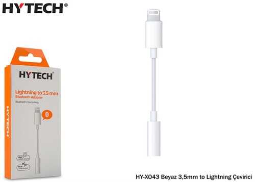 Hytech HY-XO43 Beyaz 3.5mm to Bluetooth Lightning Çevirici