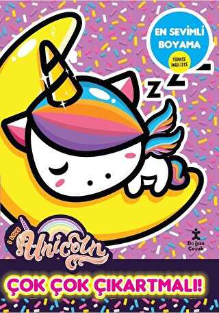 I Love Unicorn En Sevimli Boyama Çok Çok Çıkartmalı! - Doğan Çocuk