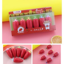 İbiş Kırmızı Havuç Şekilli Forforlu Kalem 6 Renk XC-091 - İbis Oyuncak