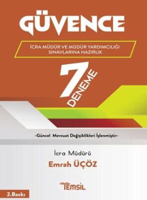 Temsil Kitap İcra Müdürlüğü ve Müdür Yardımcılığı Sınavlarına Hazırlık 7 Deneme - 1