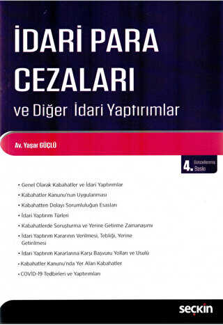 İdari Para Cezaları ve Diğer İdari Yaptırımlar - Seçkin Yayıncılık