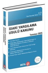 İdari Yargılama Usulü Kanunu Temmuz 2025 - Beta Yayınevi