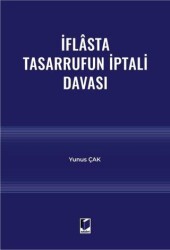 İflasta Tasarrufun İptali Davası - Adalet Yayınevi