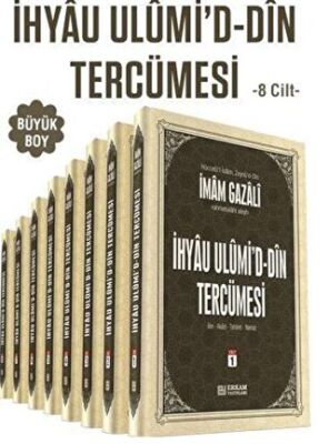 İhya-u Ulumid`d-Din Tercümesi Büyük Boy 8 Cilt Takım kapağı