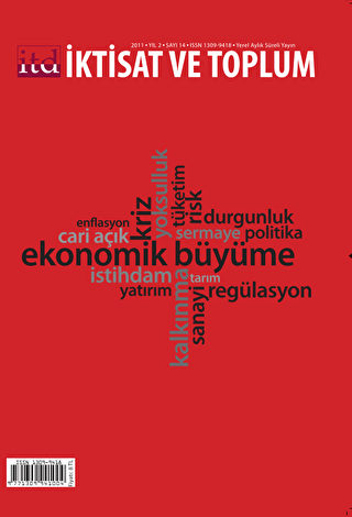 İktisat ve Toplum Dergisi Sayı: 14 - İktisat ve Toplum Dergisi