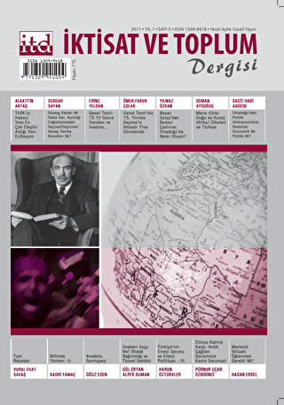 İktisat ve Toplum Dergisi Sayı: 5 - İktisat ve Toplum Dergisi
