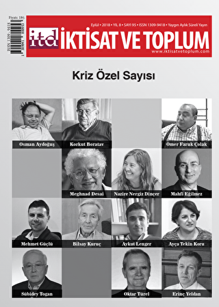İktisat ve Toplum Dergisi Sayı: 95 Eylül 2018 - İktisat ve Toplum Dergisi