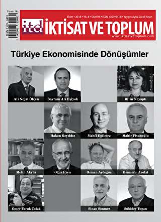 İktisat ve Toplum Dergisi Sayı: 96 Ekim 2018 - İktisat ve Toplum Dergisi