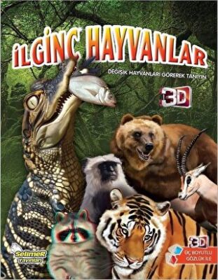 İlginç Hayvanlar 3 Boyutlu Gözlük İle kapağı