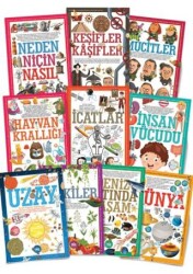 İlk Bilgilerim Kütüphanesi 10 Kitap Takım - Mor Kelebek