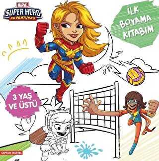 İlk Boyama Kitabım Captain Marvel - Marvel Super Hero Adventures - Beta Kids