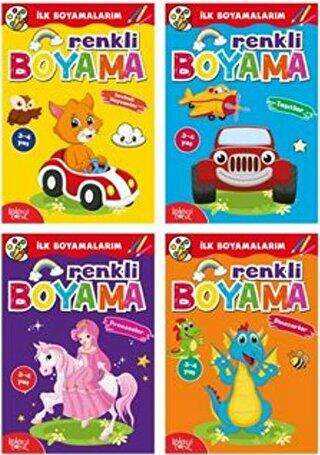 İlk Boyamalarım - Renkli Boyama 4 Kitap Takım - Koloni Çocuk