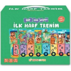 İlk Harf Trenim - Cırt Cırtlı Yapboz ve Kitap Seti - Bi Kutu Oyun