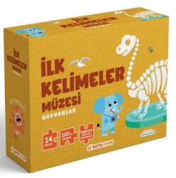 İlk Kelimeler Müzesi - Hayvanlar İngilizce Destekli Kitap ve Yapboz Seti - Bi Kutu Oyun