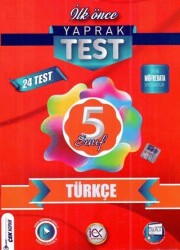 İlk Önce Yayıncılık 5. Sınıf Türkçe Yaprak Test - İlk Önce Yayıncılık