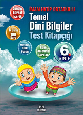 Mektep Yayınları İmam Hatip Ortaokulu Temel Dini Bilgiler Test Kitapçığı 6. Sınıf - 1