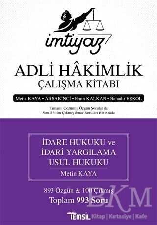 Temsil Kitap İmtiyaz - Adli Hakimlik Çalışma Kitabı - Temsil Kitap