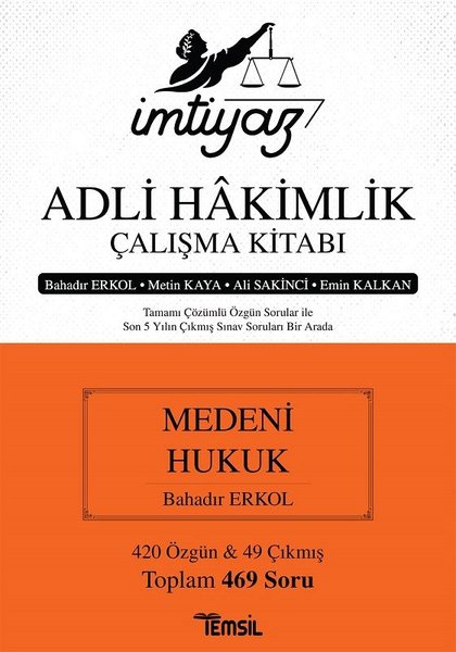 İmtiyaz Adli Hakimlik Çalışma Kitabı - Medeni Hukuk - Temsil Kitap