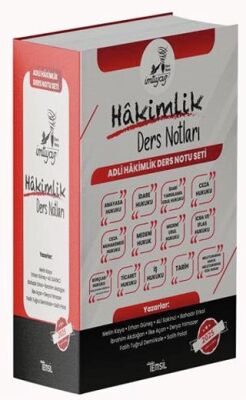 İmtiyaz Adli Hakimlik Ders Notları Seti - 1