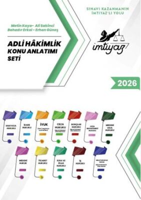 İmtiyaz Adli Hakimlik Konu Anlatım Seti - 1