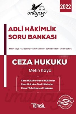 Temsil Kitap İmtiyaz Adli Hakimlik Soru Bankası - 1