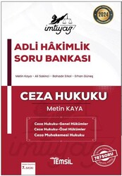 İmtiyaz Adli Hakimlik Soru Bankası Ceza Hukuku - Genel Hükümler Ceza Hukuku - Özel Hükümler Ceza Muh - Temsil Kitap