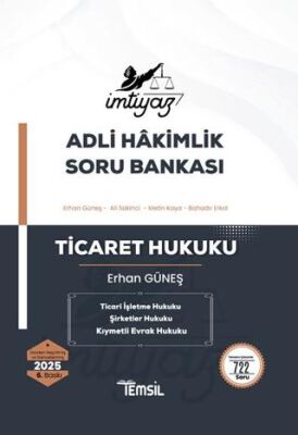 İmtiyaz Adli Hakimlik Soru Bankası Ticaret Hukuku - 1