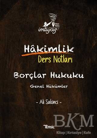 İmtiyaz Borçlar Hukuku Hakimlik Ders Notları - 2