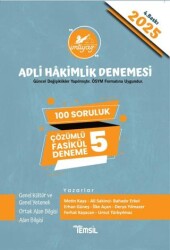 İmtiyaz Adli Hakimlik Sınavı Çözümlü 5 Deneme - Temsil Kitap