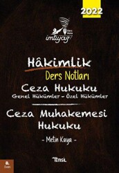 İmtiyaz Hakimlik Ders Notları Ceza Hukuku Genel Hükümler - Özel Hükümler - Temsil Kitap
