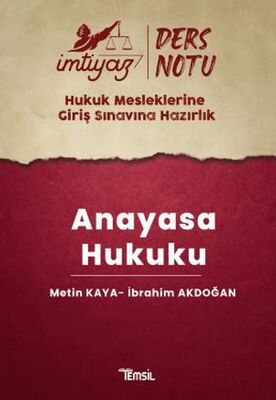 İmtiyaz HMGS Ders Notları Anayasa Hukuku - 1