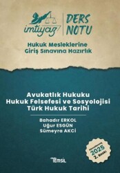 İmtiyaz HMGS Ders Notları Avukatlık Hukuku Hukuk Felsefesi ve Sosyolojisi Türk Hukuk Tarihi - Temsil Kitap