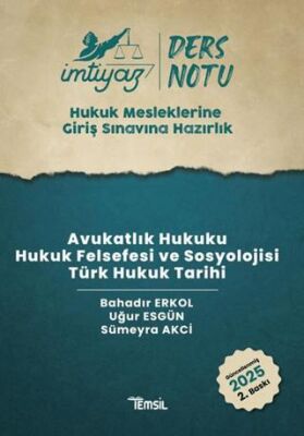 İmtiyaz HMGS Ders Notları Avukatlık Hukuku Hukuk Felsefesi ve Sosyolojisi Türk Hukuk Tarihi - 1