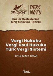 İmtiyaz HMGS Ders Notları Vergi Hukuku- Vergi Usul Hukuku- Türk Vergi Sistemi - Temsil Kitap